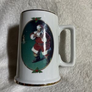 Vintage “When Friends Drop In” Coca Cola Santa Claus Collectors Mug 1996